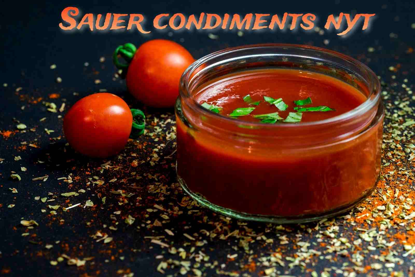 Sauer Condiments NYT